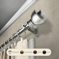 Kd Encimera 0.8125 in. Kingsly Curtain Rod with 48 to 84 in. Extension, Satin Nickel KD3733776